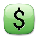 Gros symbole dollar
