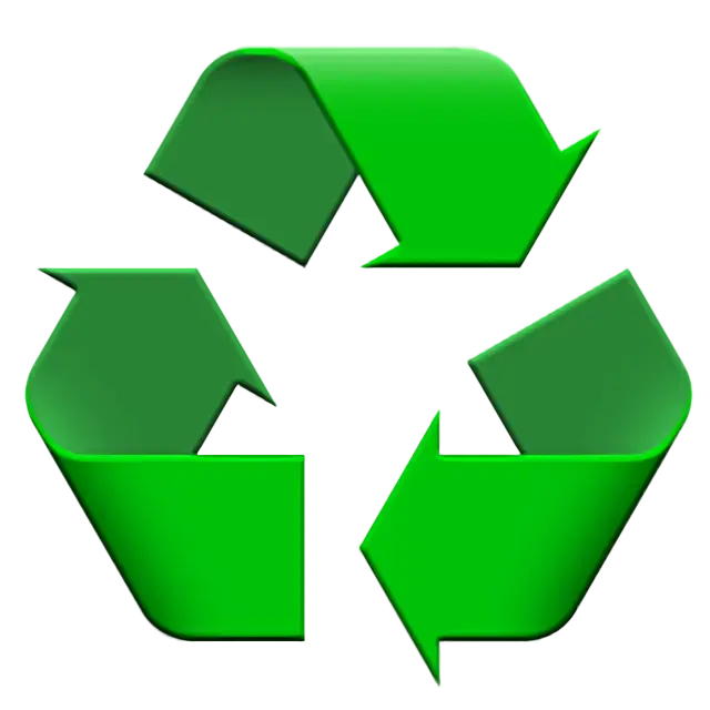 Schwarzes Universal-Recycling-Symbol