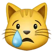 Ağlayan kedi suratı