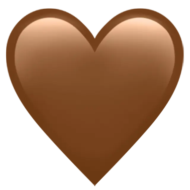 Coração marrom