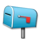 Zárt postaláda leengedett zászlóval