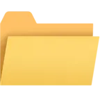 Открытая папка для файлов (бумаг)